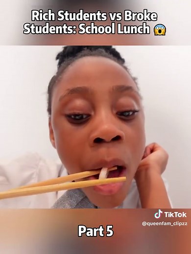 Rich Students vs Broke Students: School Lunch 😱_P5#Queensreality #Sasha&Asher #Students #School
