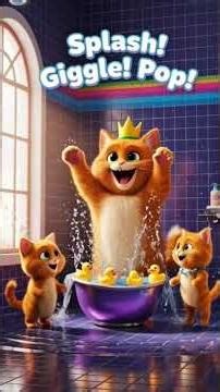 “Kittens Bubble Bath Fun @gogotvforfun #cat #funny #story