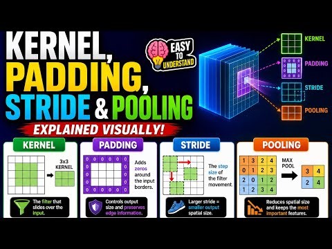 Deep Learning Unit -3 | Kernel Padding Stride & Pooling #deeplearning #viral