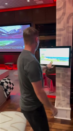 I’m not sure what’s worse for Denny. The fact that this even happened, or that Rick Allen was there to catch the aftermath on video 😂 | NASCAR First Alert