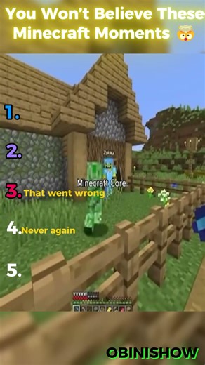 Top 5 Crazy Ranking funniest Minecraft moments #minecraft #funny #minecraftmemes #trending
