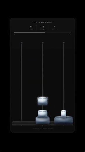Can You Solve This Puzzle? (Tower of Hanoi) #coding #shorts ‪@ilovealgorithms‬