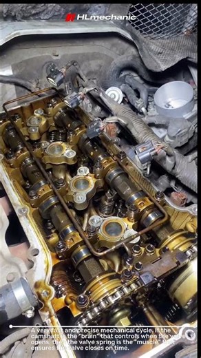 spring valve opening and closing mechanism #mechanics #mechanic #engineering #repair