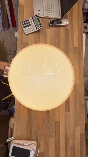 Modern LED Ceiling Light UK | Sky Disk Round Flush Ceiling Light 3 Color CCT | SSM Electric