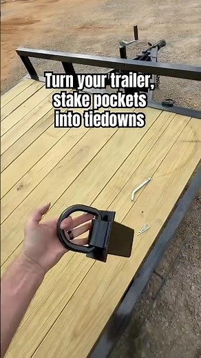 If you own a flatbed equipment trailer, you have to have these stake pocket tiedowns (link below)