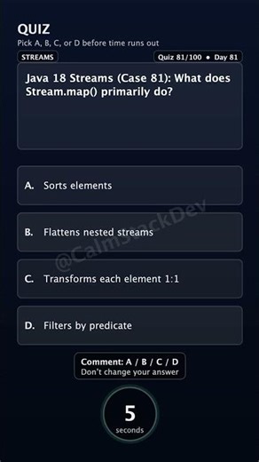 Quiz 281 Stream map Java18 | #shorts #java #quiz