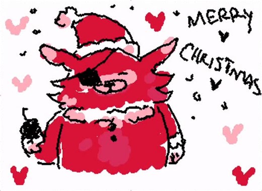 persy! on Instagram: "merry christmas everyone ❤️‍🩹 . . . . . . . . #artreels #digitalart #sillyart #fnaffanart #foxyfnaf"