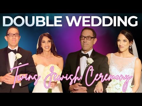 Twin Sisters Get Married Together in Beautiful Jewish Wedding Ceremony 💍✨ | Double Wedding Joy