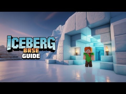 Minecraft Iceberg Base Tutorial ⛰️ Secret Frozen Survival Hideout