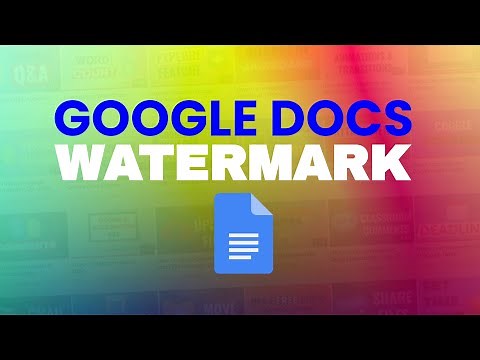 How to add a Watermark in Google Docs