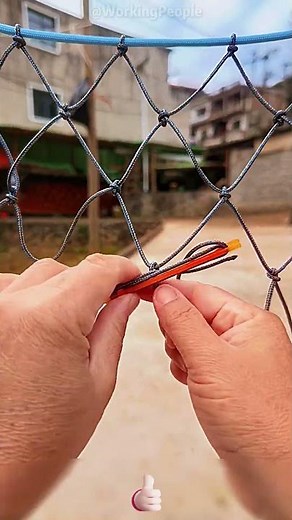 Convenient method for braiding a single - rope net 🧶