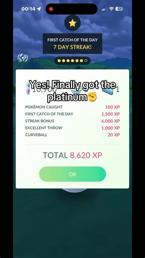 Achieving Platinum in Pokémon GO: My Journey