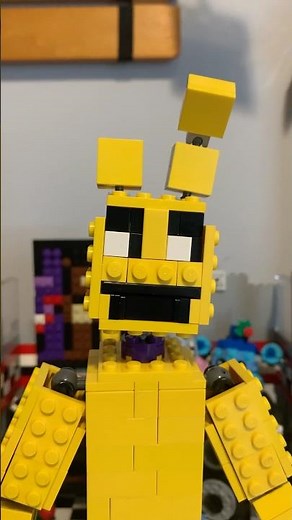 Lego fnaf moc: 8-bit purple guy in springbonnie suit #lego #legofnafmoc #fnaf #fnaf3 #purpleguyfnaf