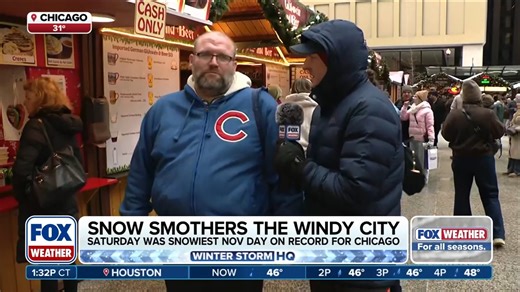 CHI-TOWN: FOX Weather Correspondent Robert Ray is live in Chicago, as the Windy City has experienced historic snowfall since the start of the holiday weekend. Ray speaks with residents and tourists about how they’re handling the frigid weather. #chicago #illinois #snow #winter #holidayseason #outdoors #FoxWeather | FOX Weather