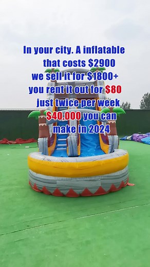 New inflatable water slide for party rental business #business #inflatablewaterslide#partyrental #partyrentalbusiness #makemoney #businessidear #businessidear2024 #bouncehouse #junmpingcastle #bouncycastle #bouncyhouse #startabusiness #czjkinflatable #bestbusinessidear