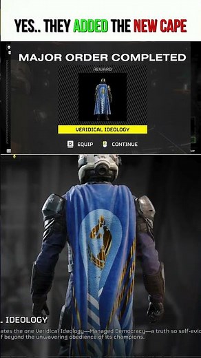 Yes.. They Added The New Cape - Helldivers 2 #helldivers2