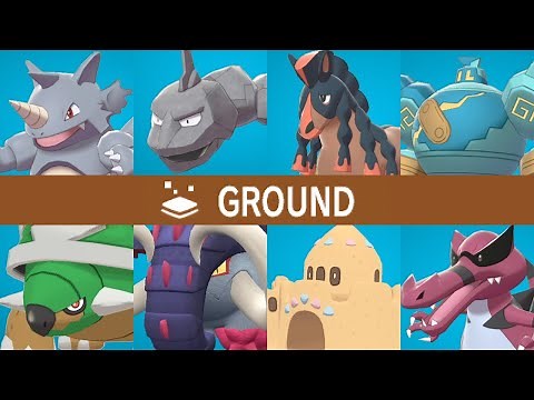 All Ground Type Pokémon | Gen1 – 9 | Full Pokedex | 4K
