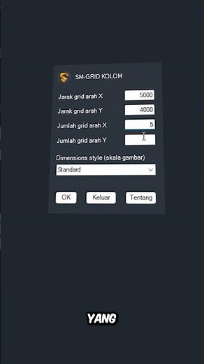 #autocad #tutorialautocad #shorts 3 | How to Quickly Create Grids in AutoCAD #architecture #tutorial