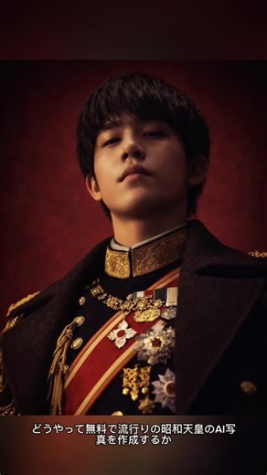 エンペラーヒロハito 作り方. エンペラーヒロハito 作り方女. 天皇陛下ai画像 無料 作り方. emperor hirohito cosplay costumeやり方. hirohito prompt text copyやり方. hirohito prompt gemini ai tutorial. emperor hirohito anime appearances なんて打つ. 天皇 aiやり方. 自撮り界隈 加工 やり方. どうやって無料で昭和天皇のコスプレ衣装の写真を作成するか chatgpt 昭和天皇の写真プロンプトチュートリアル chatgpt 昭和天皇の衣装写真 chatgpt で昭和天皇のイメージを生成するテキスト 昭和天皇の伊藤風スタンプ写真の作り方 天皇のaiイメージ写真の作り方 無料で昭和天皇のai画像を作成する方法 天皇 aiやり方文章 Dreamina redefines image editing. #DreaminaisNEXTGENeditor #自撮り界隈 mobile legends costume design hirohito photo