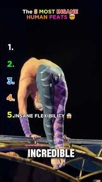 Top 5 Most Insane Human Feats 😱🔥 #shorts