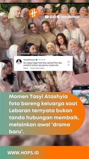 Baru Lebaran, Drama Baru Keluarga Tasyi Atashyia Kembali Dimulai!