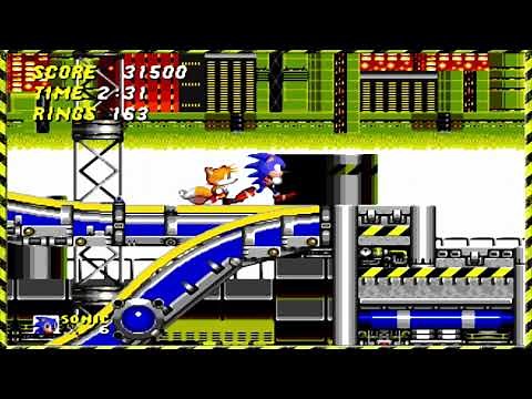 SONIC THE HEDGEHOG 2, CHEMICAL PLANT ZONE Walkthrough. Full 1080p