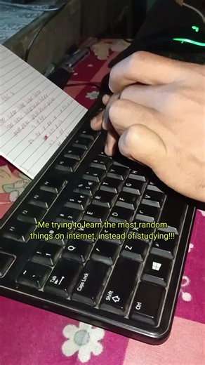 Me trying to learn the most random things on internet instead of studying #shorts