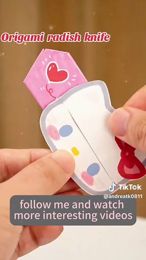 Origami Hello Kitty Knife Tutorial