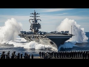The Insane Action | US Launches New Aircraft Carrier to Sea