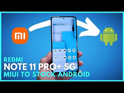 Redmi Note 11 Pro Plus 5G - How to Change MiUI to Stock Android