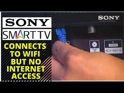 How to Fix SONY TV Connects To WiFi But No Internet Access || Unable to watch internet content