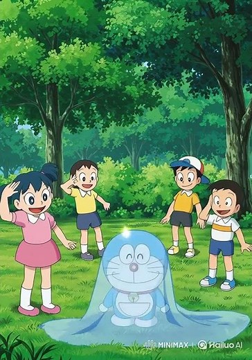 Doraemon and Friends Enjoying a Day in the Park
