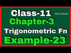 Example 23 Chapter3 Class 11 Math || Example23 Class11 Ch 3 NCERT Math || Chapter3 Example23 Class11