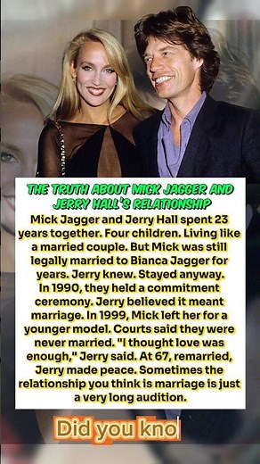 The Truth About Mick Jagger and Jerry Hall’s Relationship