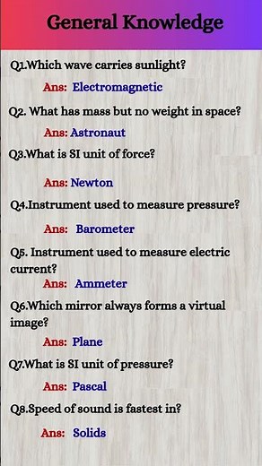 Test Your Science Knowledge with Tricky Questions! 🌍⚡| #quiz #generalknowledge