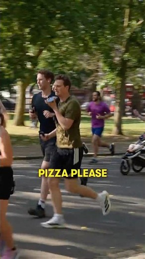 can i get a pizza delivered whilst in a running race?