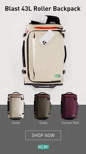 1.4K views | Get $15 OFF + a FREE Bag on this Bundle The Blast Travel Bundle Includes: ✓ Blast 43L Roller Backpack ✓ Blast Travel Backpack (Under seat bag) ✓ A FREE Bonus Bag! Auto-applied at checkout - don't miss out! | Bagsmart | Facebook