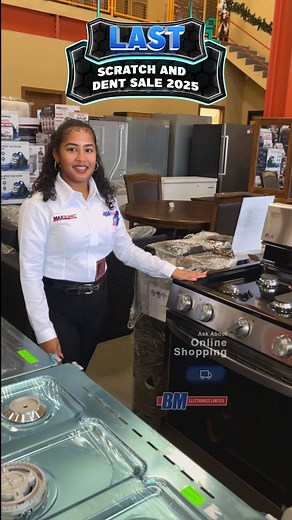 We're never tired of sales 😎 You asked and we answered! The FINAL Scratch and Dent Sale of 2025 is ON at BM Electronics Ltd. 🎉Get unbeatable deals on select appliances and furniture including: 🛋 Sofa Sets 🧊 Standing Freezers 🔥 Stoves 🧊 Refrigerators 🖥️ TVs 🛏️ Bed Frames 🚪 Cabinets 🌊 Automatic Washers ♨️ Dryers 🤏 Small Appliances and 🛏 Mattresses Create your dream space at a fraction of the cost just in time for the holidays. 🎄 Call or WhatsApp us via 280-9737/ 797-9010/ 252-2709 For