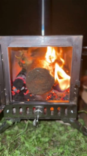 Quiet Bushcraft | First Log On, Morning Brew 🔥☕️ #bushcraft #campfire #asmr #firewood