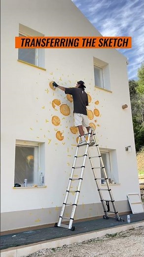 How they scale a Murals? 👾 THE SECRET TAPE TRICK OF STREET ART & GRAFFITI ARTISTS)