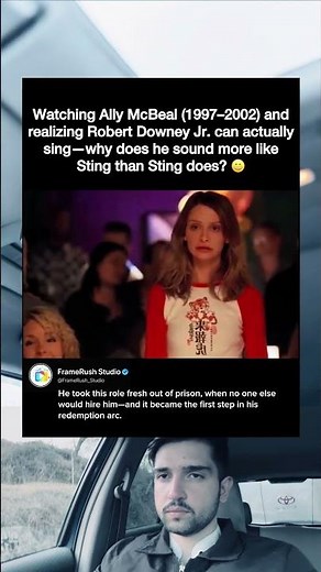 Watching Ally McBeal (1997-2002) and realizing Robert Downey Jr. can actually sing —why does