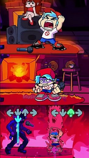 FNF BF Transform Mod Animation | Friday Night Funkin Game #fnf #fridaynightfunkin