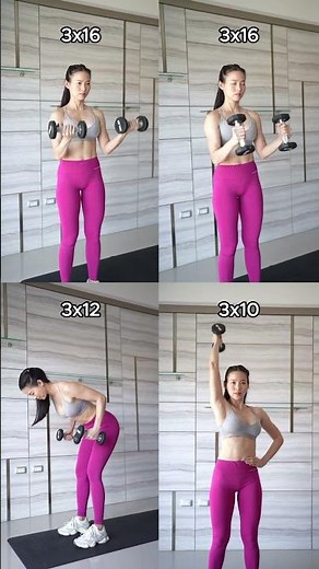 🔥 Work those biceps and triceps with basic exercises for more defined arms! 💪💥