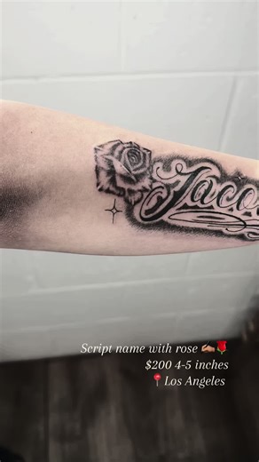 Script Name Tattoos Special in Los Angeles