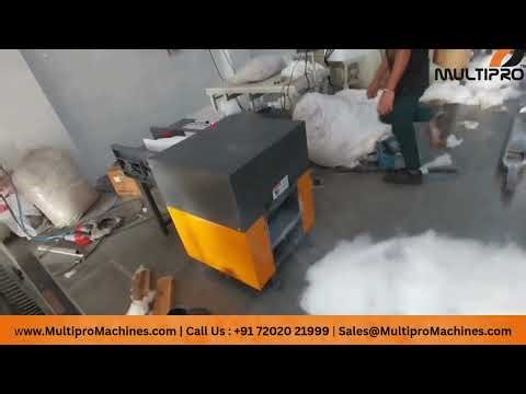 Polyester Staple Fiber (PSF) Processing | Opening & Filling Machine Demo | Multipro Machines