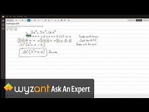 Factoring using the GCF