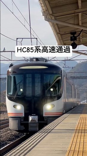 JR東海HC85系気動車の高速通過