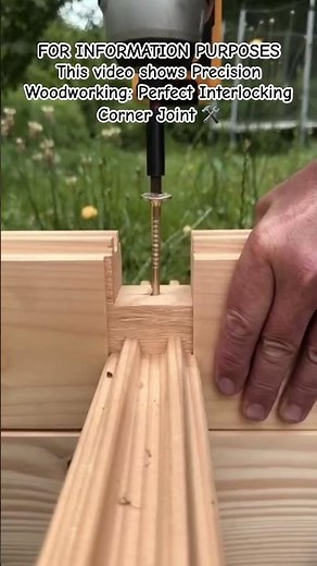 How to Secure Interlocking Timber Joints Properly #woodworking #diy #carpentry #construction