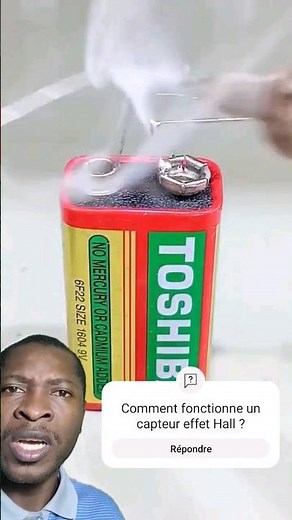 Comment fonctionne un Capteur effet Hall ? #sensor #experiment #hallsensor #battery #science #diy