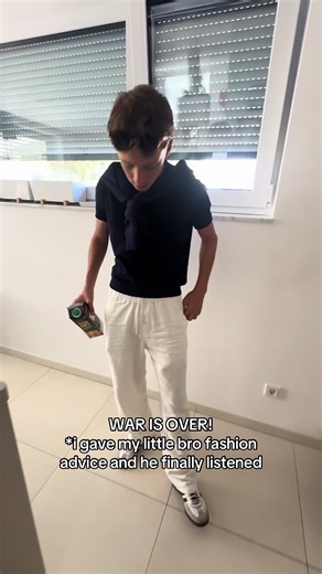 Papa ist stolz auf meinen Modetipp für meinen Bruder